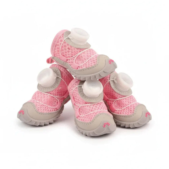 Pawbibi All-Terrain Dog Shoes With Anti-Slip Soles & Dial Adjustment - 4-Pack
