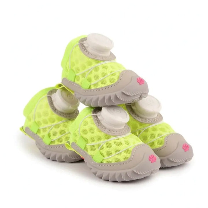 Pawbibi All-Terrain Dog Shoes With Anti-Slip Soles & Dial Adjustment - 4-Pack