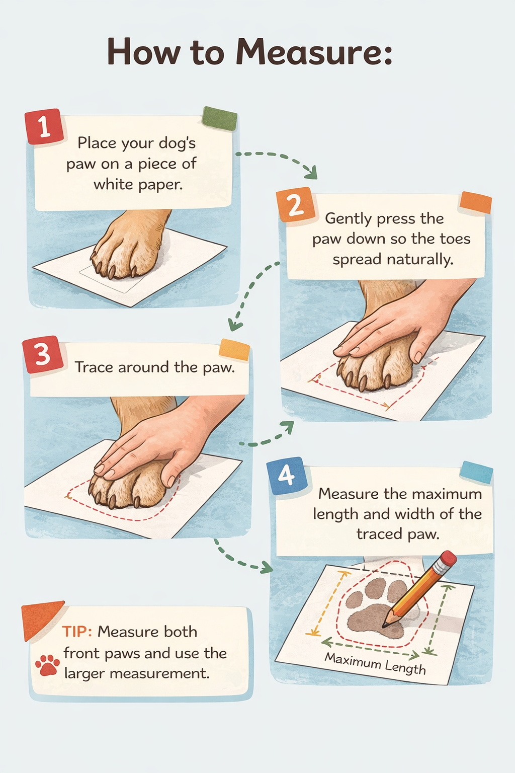 Pawbibi All-Terrain Dog Shoes With Anti-Slip Soles & Dial Adjustment - 4-Pack