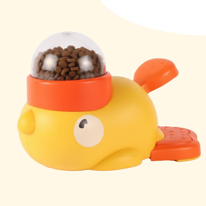 Pawbibi Interactive Duck Toy – Treat Dispenser for Dogs & Cats | Mental Stimulation, Slow Feeder Puzzle Toy, IQ Training