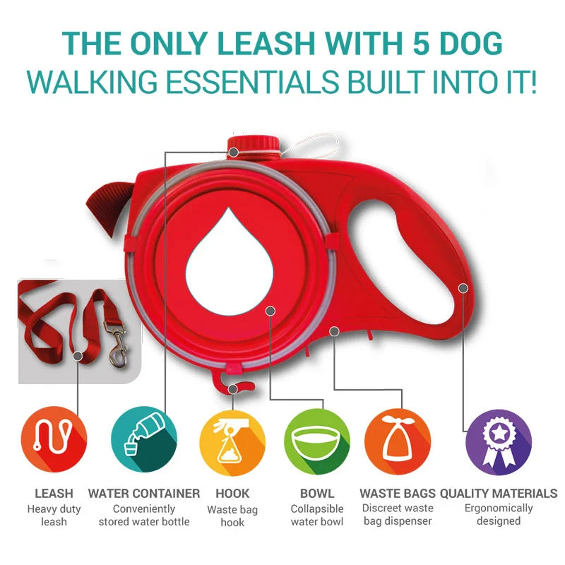 Pawbibi™ - Doggo Safari Charms - 5 in 1 Dog Leash