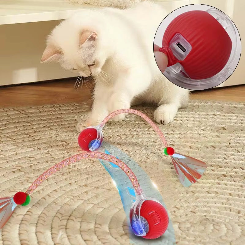 Interactive Electric Dog Toy Ball | USB Rechargeable Smart Chase Ball for Puppies &amp; Adult Dogs