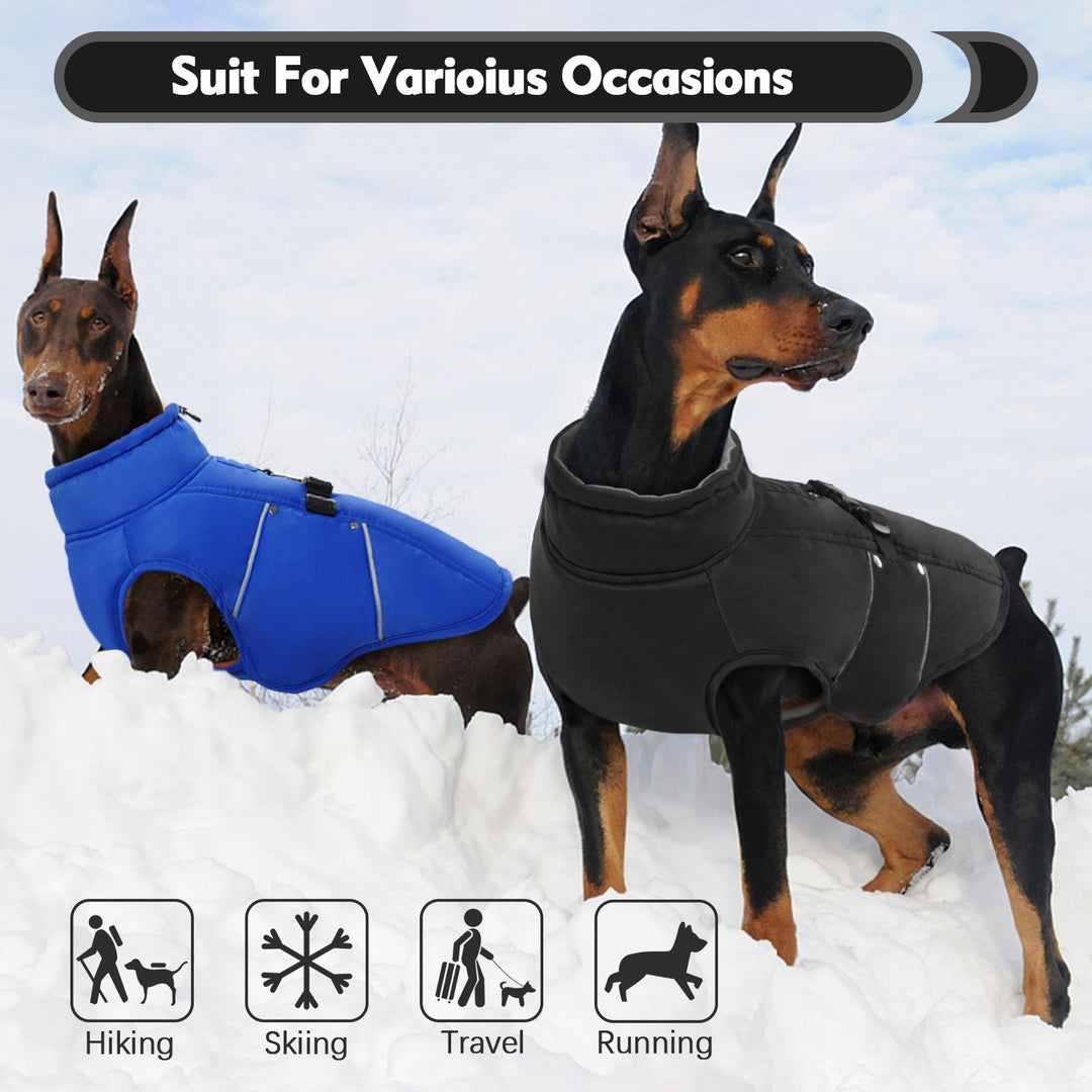 Dog Winter Coat Reflective Adjustable Dog Jacke