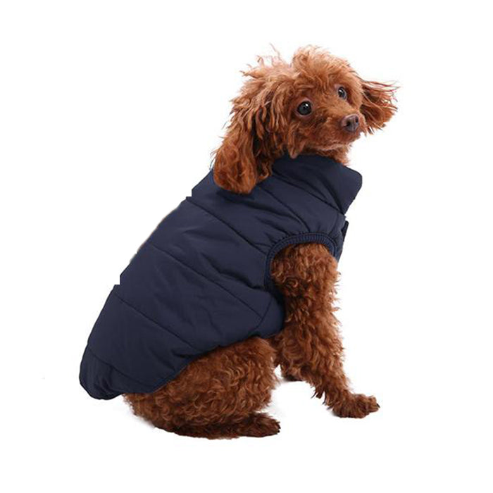 Dog Jacket with 2 Layers Fleece Lined