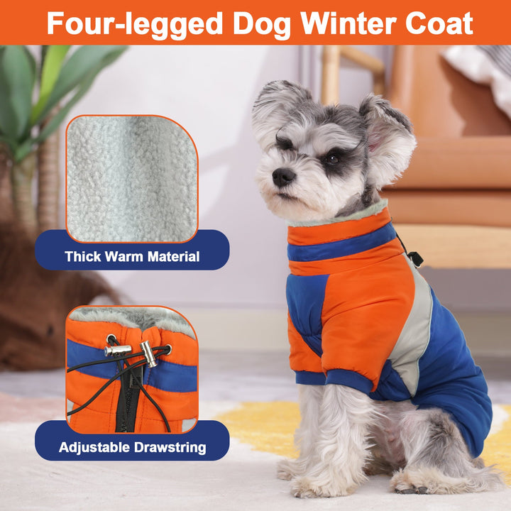 Adjustable Dog Winter Coat Warm Dog Jacket