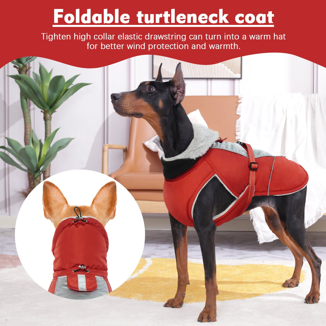 Dog Coat for Winter Reflective Cold Weather Dog Jacket Vest