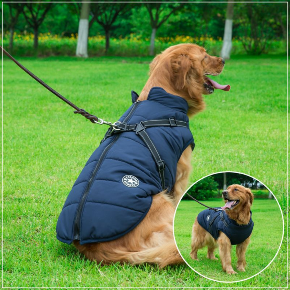 Pawbibi Sport™ - Waterproof Winter Jacket with Built-in Harness